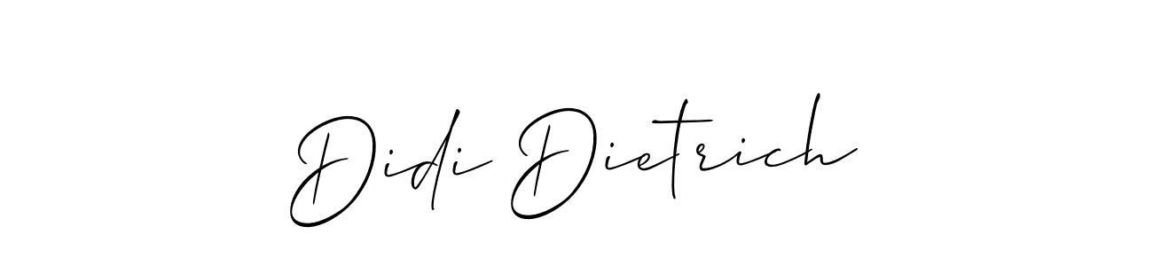 Similarly Allison_Script is the best handwritten signature design. Signature creator online .You can use it as an online autograph creator for name Didi Dietrich. Didi Dietrich signature style 2 images and pictures png