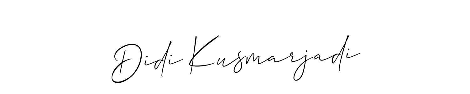 if you are searching for the best signature style for your name Didi Kusmarjadi. so please give up your signature search. here we have designed multiple signature styles  using Allison_Script. Didi Kusmarjadi signature style 2 images and pictures png