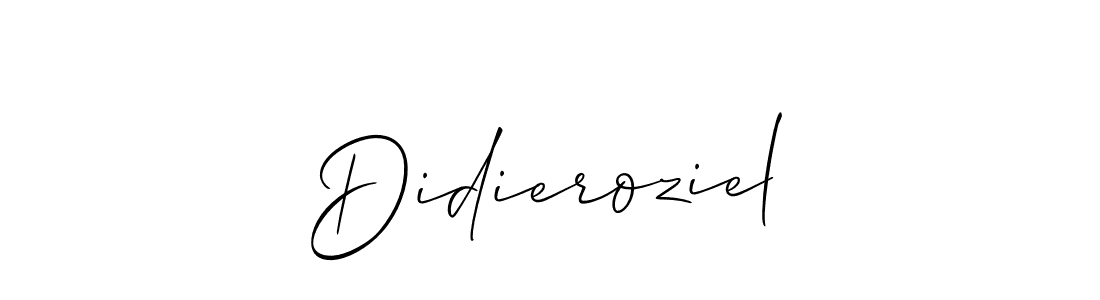 You should practise on your own different ways (Allison_Script) to write your name (Didieroziel) in signature. don't let someone else do it for you. Didieroziel signature style 2 images and pictures png