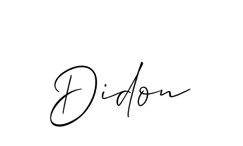 How to make Didon name signature. Use Allison_Script style for creating short signs online. This is the latest handwritten sign. Didon signature style 2 images and pictures png