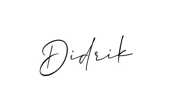 Make a beautiful signature design for name Didrik. Use this online signature maker to create a handwritten signature for free. Didrik signature style 2 images and pictures png