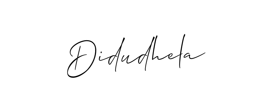 Also You can easily find your signature by using the search form. We will create Didudhela name handwritten signature images for you free of cost using Allison_Script sign style. Didudhela signature style 2 images and pictures png