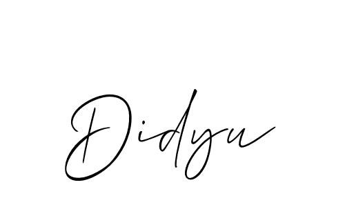 How to Draw Didyu signature style? Allison_Script is a latest design signature styles for name Didyu. Didyu signature style 2 images and pictures png