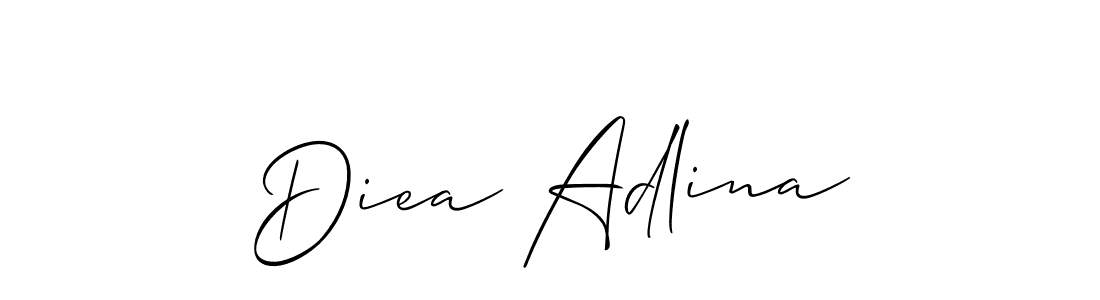 How to make Diea Adlina signature? Allison_Script is a professional autograph style. Create handwritten signature for Diea Adlina name. Diea Adlina signature style 2 images and pictures png
