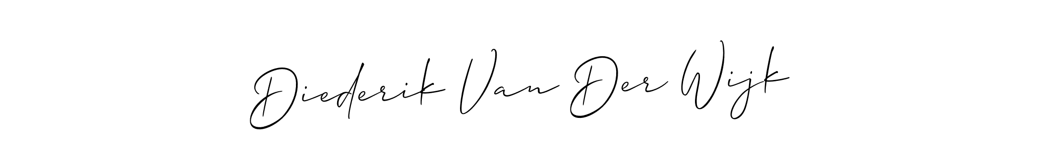 Create a beautiful signature design for name Diederik Van Der Wijk. With this signature (Allison_Script) fonts, you can make a handwritten signature for free. Diederik Van Der Wijk signature style 2 images and pictures png