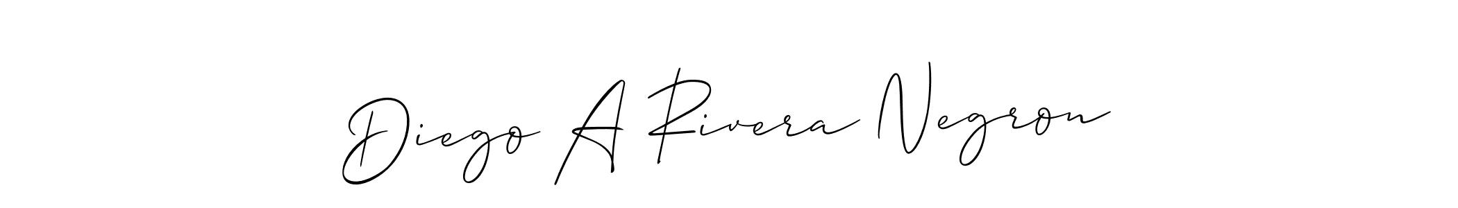 How to make Diego A Rivera Negron name signature. Use Allison_Script style for creating short signs online. This is the latest handwritten sign. Diego A Rivera Negron signature style 2 images and pictures png