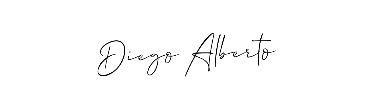 Diego Alberto stylish signature style. Best Handwritten Sign (Allison_Script) for my name. Handwritten Signature Collection Ideas for my name Diego Alberto. Diego Alberto signature style 2 images and pictures png