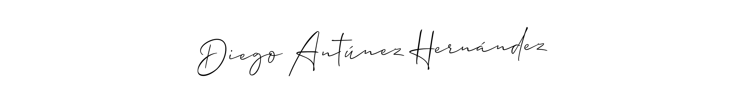This is the best signature style for the Diego Antúnez Hernández name. Also you like these signature font (Allison_Script). Mix name signature. Diego Antúnez Hernández signature style 2 images and pictures png