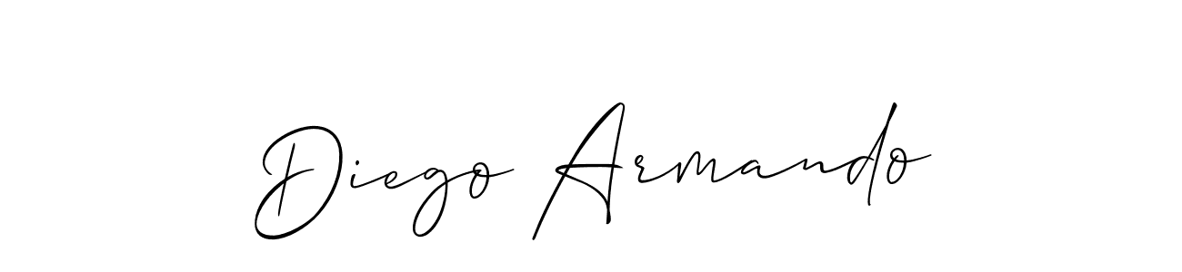 Design your own signature with our free online signature maker. With this signature software, you can create a handwritten (Allison_Script) signature for name Diego Armando. Diego Armando signature style 2 images and pictures png