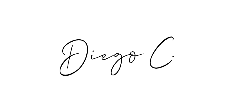 Check out images of Autograph of Diego C. name. Actor Diego C. Signature Style. Allison_Script is a professional sign style online. Diego C. signature style 2 images and pictures png