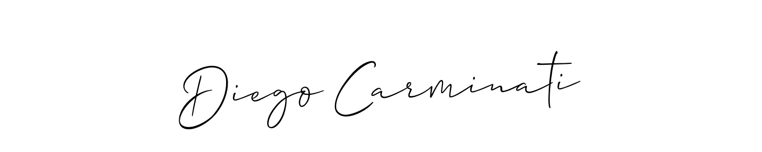 You should practise on your own different ways (Allison_Script) to write your name (Diego Carminati) in signature. don't let someone else do it for you. Diego Carminati signature style 2 images and pictures png