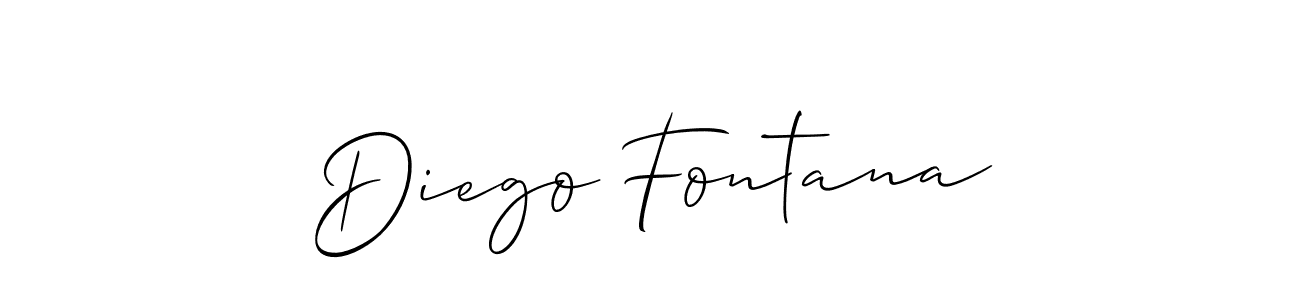Create a beautiful signature design for name Diego Fontana. With this signature (Allison_Script) fonts, you can make a handwritten signature for free. Diego Fontana signature style 2 images and pictures png