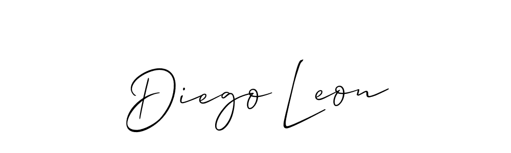 Similarly Allison_Script is the best handwritten signature design. Signature creator online .You can use it as an online autograph creator for name Diego Leon. Diego Leon signature style 2 images and pictures png