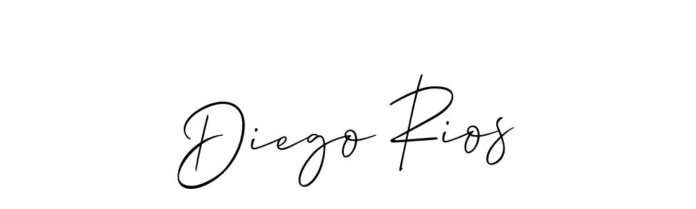 You should practise on your own different ways (Allison_Script) to write your name (Diego Rios) in signature. don't let someone else do it for you. Diego Rios signature style 2 images and pictures png