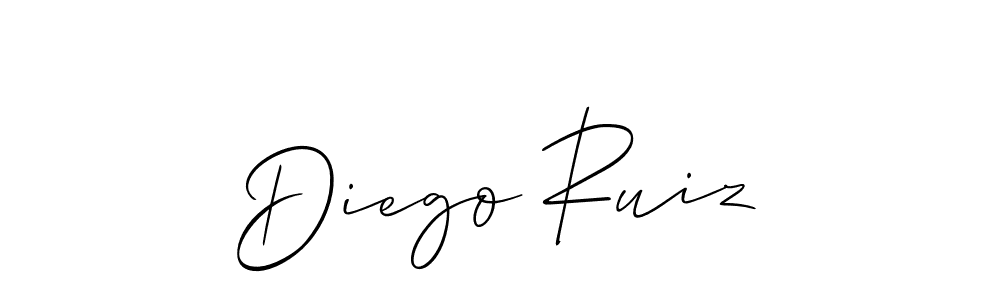 Best and Professional Signature Style for Diego Ruiz. Allison_Script Best Signature Style Collection. Diego Ruiz signature style 2 images and pictures png