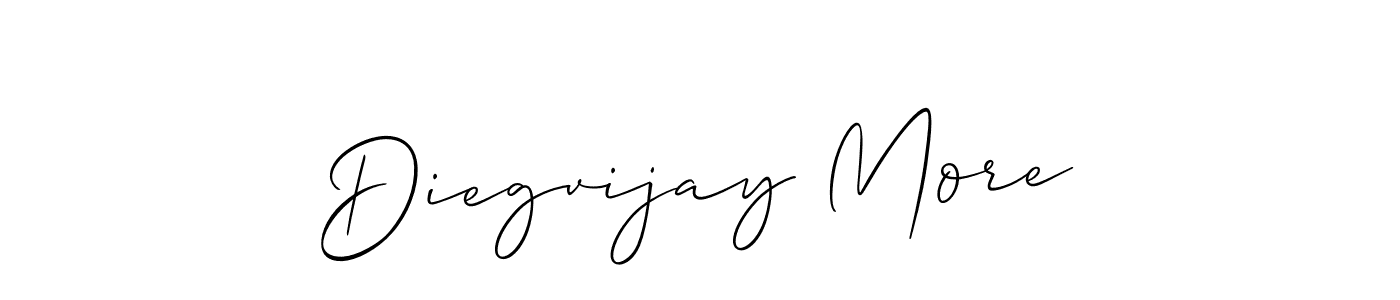 Create a beautiful signature design for name Diegvijay More. With this signature (Allison_Script) fonts, you can make a handwritten signature for free. Diegvijay More signature style 2 images and pictures png