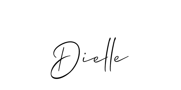 It looks lik you need a new signature style for name Dielle. Design unique handwritten (Allison_Script) signature with our free signature maker in just a few clicks. Dielle signature style 2 images and pictures png