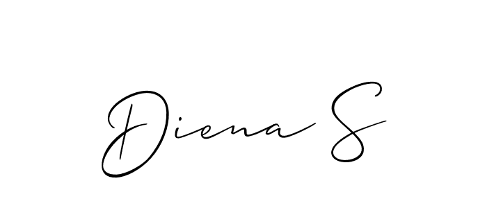 Diena S stylish signature style. Best Handwritten Sign (Allison_Script) for my name. Handwritten Signature Collection Ideas for my name Diena S. Diena S signature style 2 images and pictures png