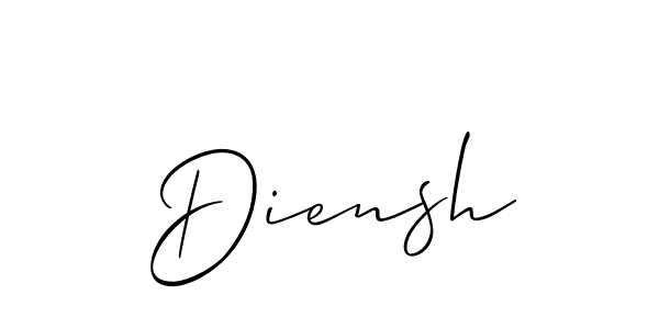 if you are searching for the best signature style for your name Diensh. so please give up your signature search. here we have designed multiple signature styles  using Allison_Script. Diensh signature style 2 images and pictures png
