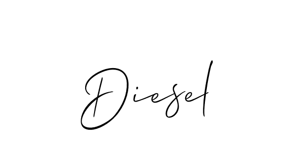 How to make Diesel signature? Allison_Script is a professional autograph style. Create handwritten signature for Diesel name. Diesel signature style 2 images and pictures png