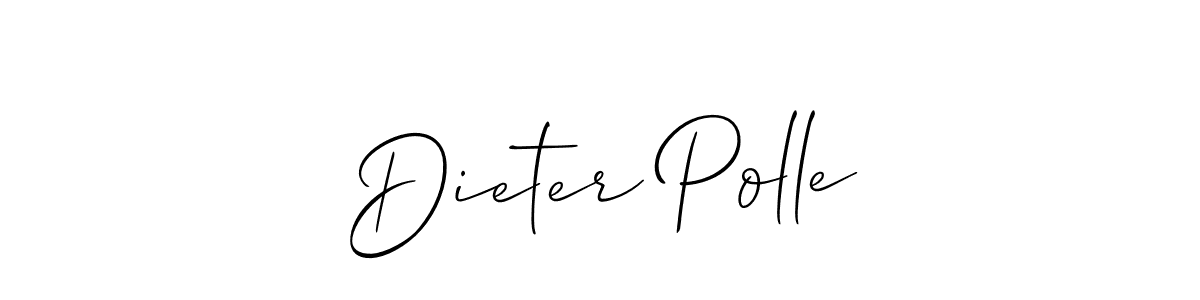 Create a beautiful signature design for name Dieter Polle. With this signature (Allison_Script) fonts, you can make a handwritten signature for free. Dieter Polle signature style 2 images and pictures png