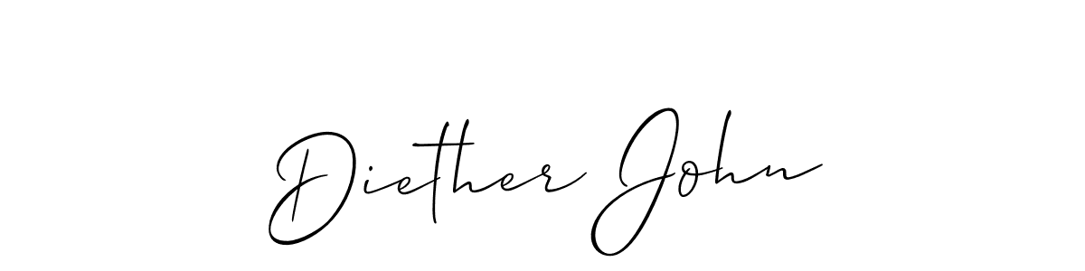 You should practise on your own different ways (Allison_Script) to write your name (Diether John) in signature. don't let someone else do it for you. Diether John signature style 2 images and pictures png