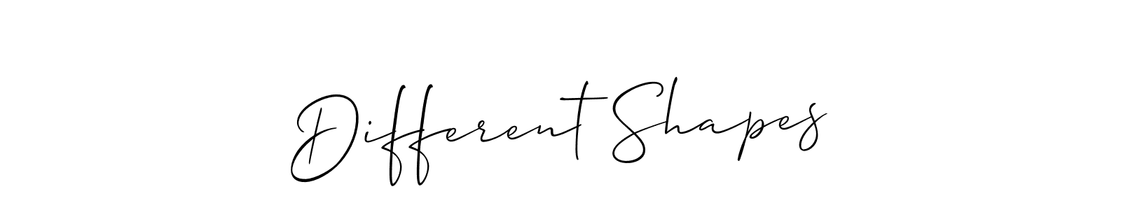 Allison_Script is a professional signature style that is perfect for those who want to add a touch of class to their signature. It is also a great choice for those who want to make their signature more unique. Get Different Shapes name to fancy signature for free. Different Shapes signature style 2 images and pictures png