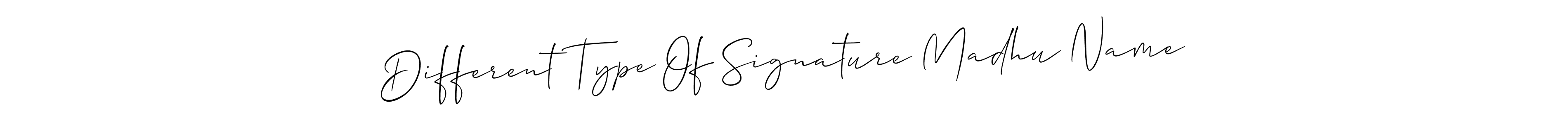 How to make Different Type Of Signature Madhu Name signature? Allison_Script is a professional autograph style. Create handwritten signature for Different Type Of Signature Madhu Name name. Different Type Of Signature Madhu Name signature style 2 images and pictures png