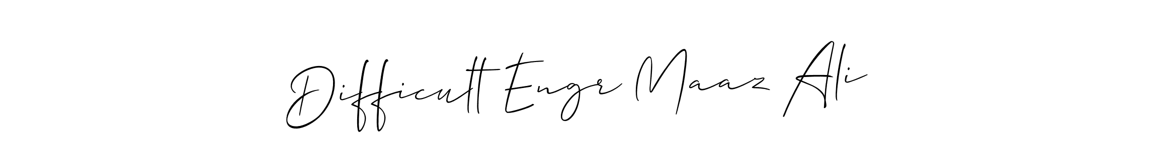 Here are the top 10 professional signature styles for the name Difficult Engr Maaz Ali. These are the best autograph styles you can use for your name. Difficult Engr Maaz Ali signature style 2 images and pictures png