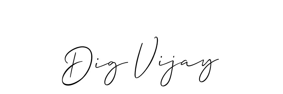 Similarly Allison_Script is the best handwritten signature design. Signature creator online .You can use it as an online autograph creator for name Dig Vijay. Dig Vijay signature style 2 images and pictures png