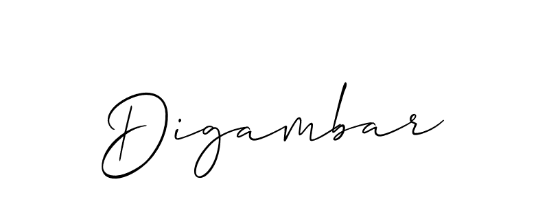 How to make Digambar name signature. Use Allison_Script style for creating short signs online. This is the latest handwritten sign. Digambar signature style 2 images and pictures png