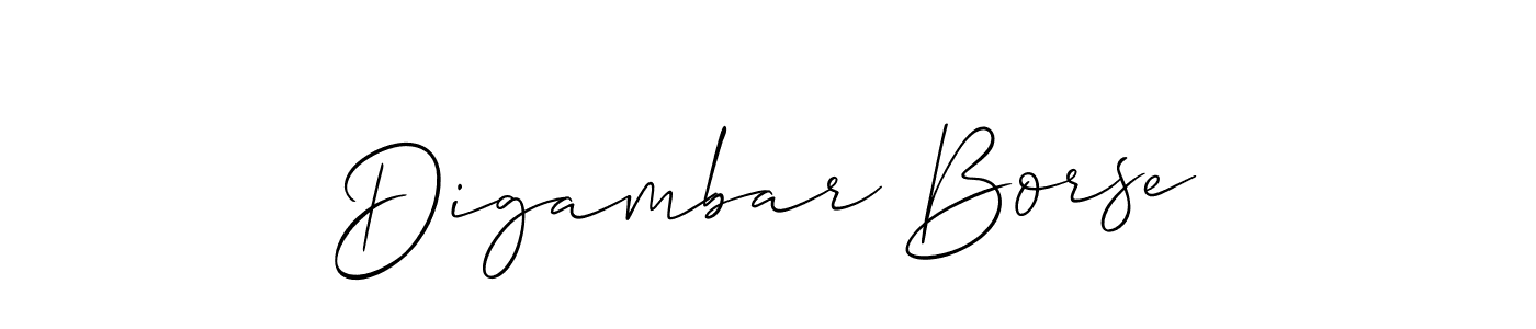 How to make Digambar Borse signature? Allison_Script is a professional autograph style. Create handwritten signature for Digambar Borse name. Digambar Borse signature style 2 images and pictures png