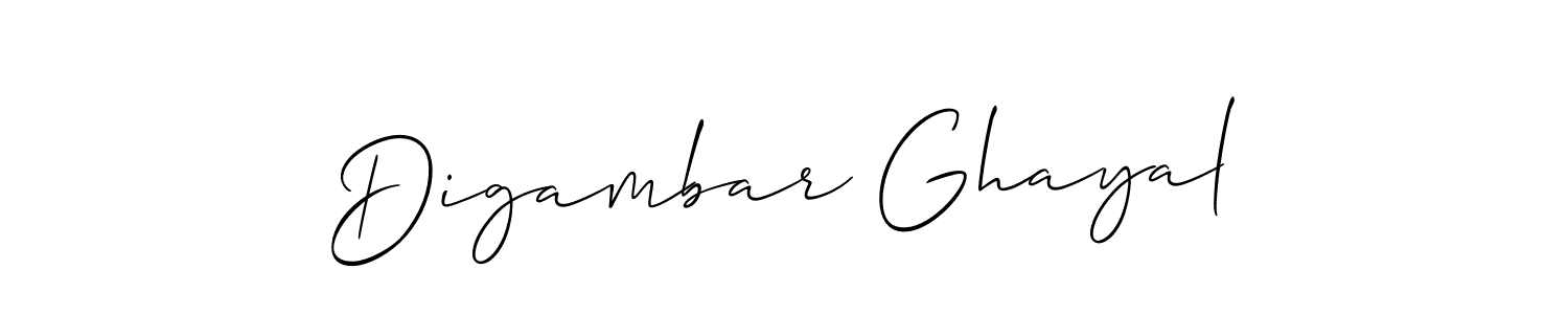 Allison_Script is a professional signature style that is perfect for those who want to add a touch of class to their signature. It is also a great choice for those who want to make their signature more unique. Get Digambar Ghayal name to fancy signature for free. Digambar Ghayal signature style 2 images and pictures png