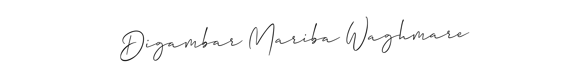 Create a beautiful signature design for name Digambar Mariba Waghmare. With this signature (Allison_Script) fonts, you can make a handwritten signature for free. Digambar Mariba Waghmare signature style 2 images and pictures png