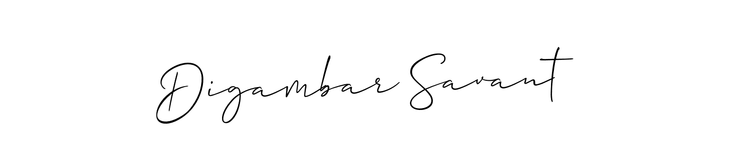 Digambar Savant stylish signature style. Best Handwritten Sign (Allison_Script) for my name. Handwritten Signature Collection Ideas for my name Digambar Savant. Digambar Savant signature style 2 images and pictures png