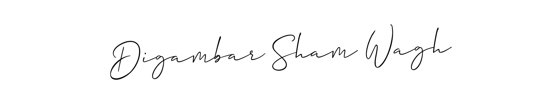 You should practise on your own different ways (Allison_Script) to write your name (Digambar Sham Wagh) in signature. don't let someone else do it for you. Digambar Sham Wagh signature style 2 images and pictures png