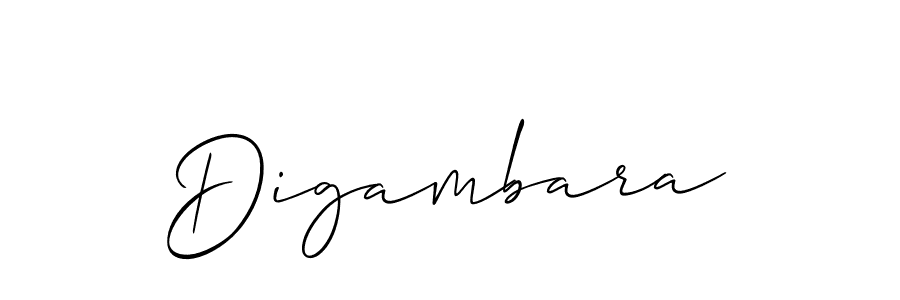 Make a beautiful signature design for name Digambara. With this signature (Allison_Script) style, you can create a handwritten signature for free. Digambara signature style 2 images and pictures png