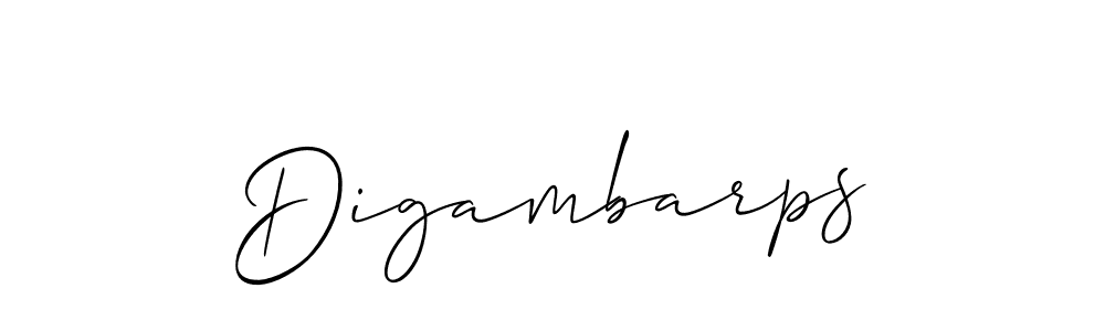 You should practise on your own different ways (Allison_Script) to write your name (Digambarps) in signature. don't let someone else do it for you. Digambarps signature style 2 images and pictures png