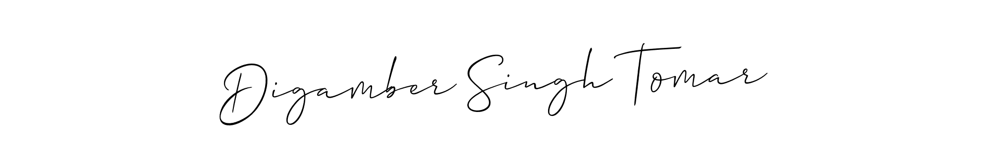 Make a beautiful signature design for name Digamber Singh Tomar. With this signature (Allison_Script) style, you can create a handwritten signature for free. Digamber Singh Tomar signature style 2 images and pictures png