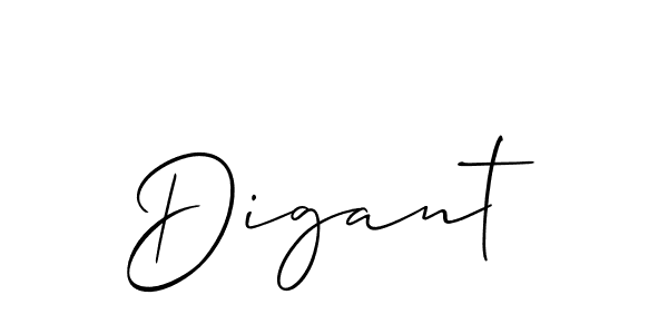 How to Draw Digant signature style? Allison_Script is a latest design signature styles for name Digant. Digant signature style 2 images and pictures png