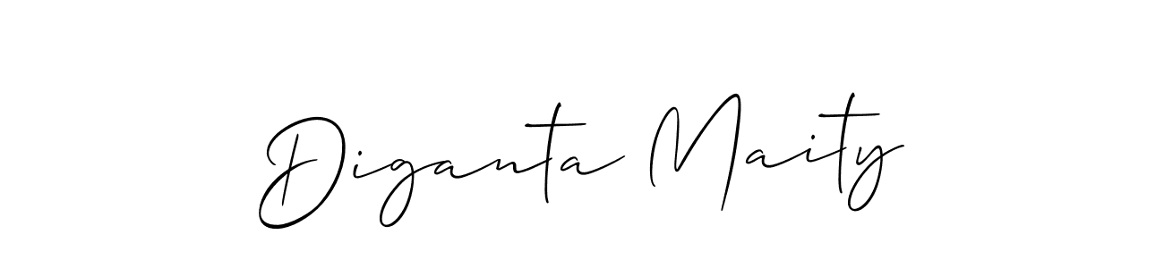 How to make Diganta Maity name signature. Use Allison_Script style for creating short signs online. This is the latest handwritten sign. Diganta Maity signature style 2 images and pictures png