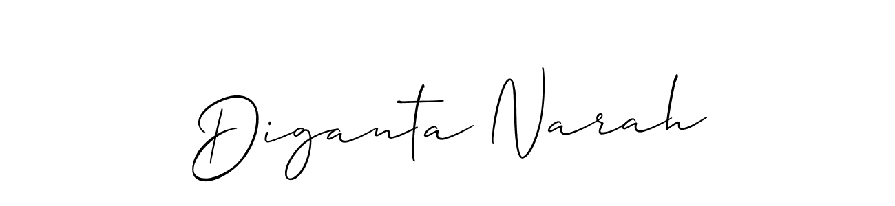 You should practise on your own different ways (Allison_Script) to write your name (Diganta Narah) in signature. don't let someone else do it for you. Diganta Narah signature style 2 images and pictures png