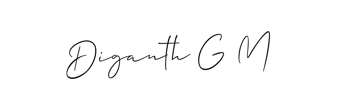 See photos of Diganth G M official signature by Spectra . Check more albums & portfolios. Read reviews & check more about Allison_Script font. Diganth G M signature style 2 images and pictures png