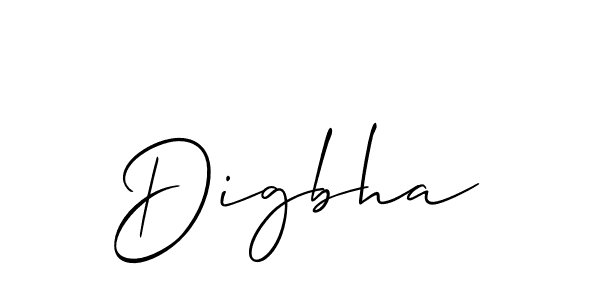 Best and Professional Signature Style for Digbha. Allison_Script Best Signature Style Collection. Digbha signature style 2 images and pictures png