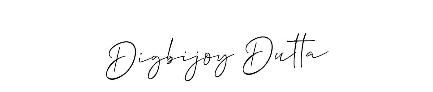 Design your own signature with our free online signature maker. With this signature software, you can create a handwritten (Allison_Script) signature for name Digbijoy Dutta. Digbijoy Dutta signature style 2 images and pictures png