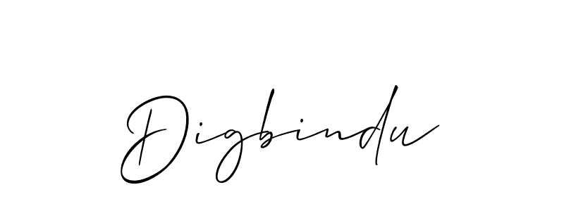 Create a beautiful signature design for name Digbindu. With this signature (Allison_Script) fonts, you can make a handwritten signature for free. Digbindu signature style 2 images and pictures png