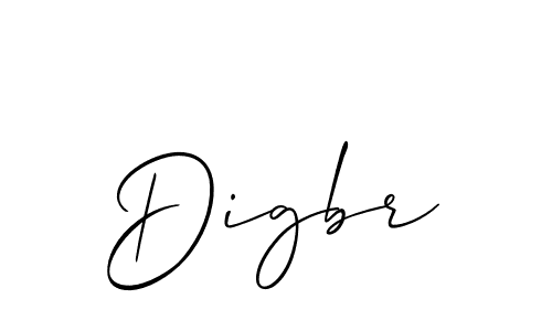 Also we have Digbr name is the best signature style. Create professional handwritten signature collection using Allison_Script autograph style. Digbr signature style 2 images and pictures png