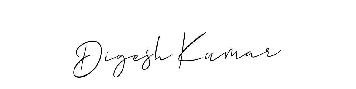 if you are searching for the best signature style for your name Digesh Kumar. so please give up your signature search. here we have designed multiple signature styles  using Allison_Script. Digesh Kumar signature style 2 images and pictures png