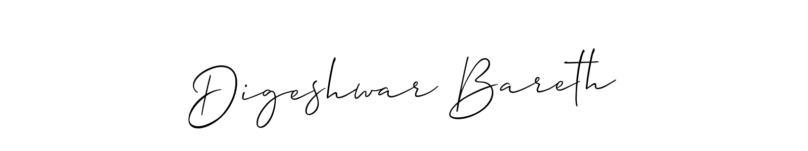 You should practise on your own different ways (Allison_Script) to write your name (Digeshwar Bareth) in signature. don't let someone else do it for you. Digeshwar Bareth signature style 2 images and pictures png