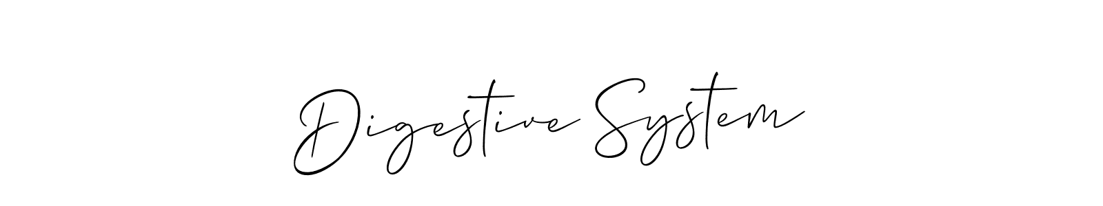 Also You can easily find your signature by using the search form. We will create Digestive System name handwritten signature images for you free of cost using Allison_Script sign style. Digestive System signature style 2 images and pictures png